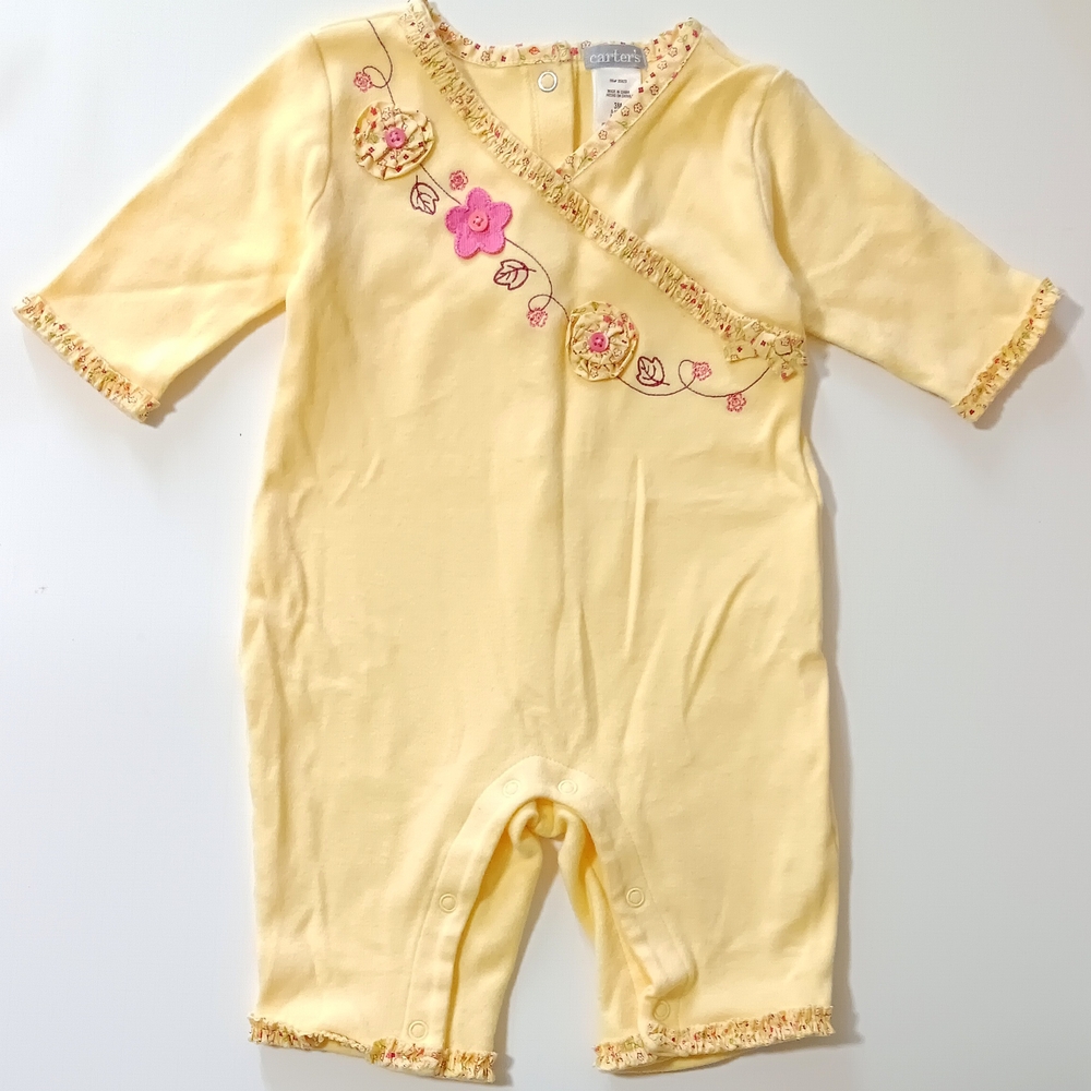 Carter's Yellow Floral Romper